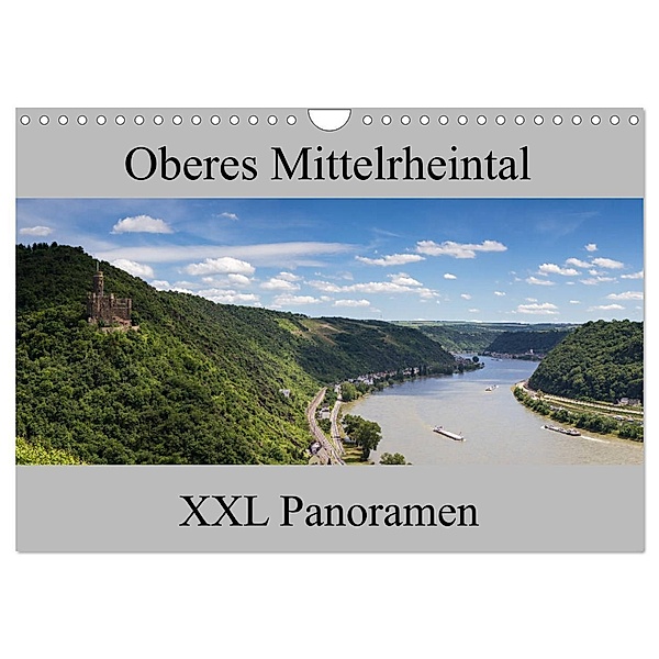 Oberes Mittelrheintal - XXL Panoramen (Wandkalender 2024 DIN A4 quer), CALVENDO Monatskalender, Juergen Schonnop