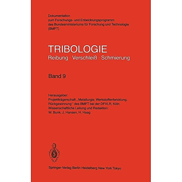 Oberflächenbehandlung · Abrasivverschleiss / Tribologie: Reibung, Verschleiss, Schmierung Bd.9