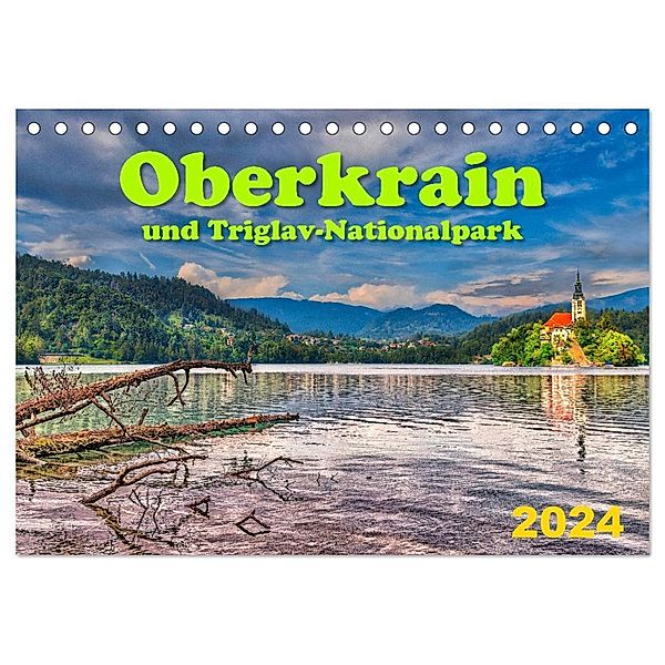 Oberkrain und Triglav-Nationalpark (Tischkalender 2024 DIN A5 quer), CALVENDO Monatskalender, Werner Braun