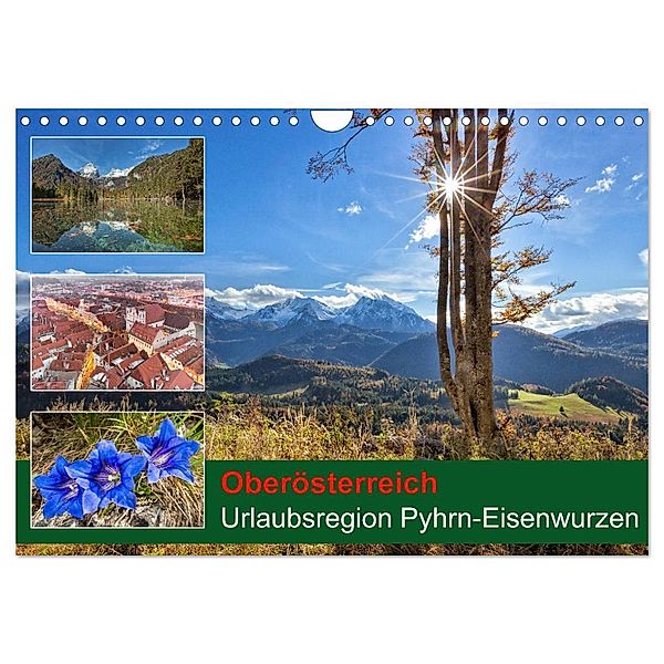 Oberösterreich Urlaubsregion Pyhrn-Eisenwurzen (Wandkalender 2024 DIN A4 quer), CALVENDO Monatskalender, Schörkhuber Johann