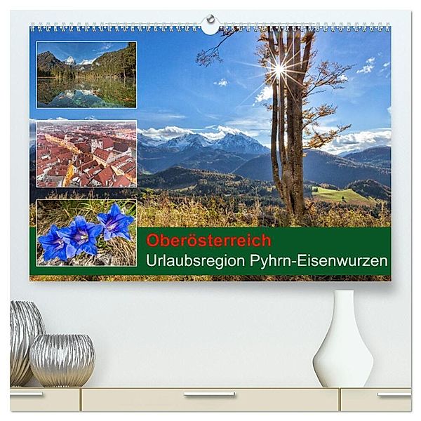 Oberösterreich Urlaubsregion Pyhrn-Eisenwurzen (hochwertiger Premium Wandkalender 2025 DIN A2 quer), Kunstdruck in Hochglanz, Calvendo, Schörkhuber Johann