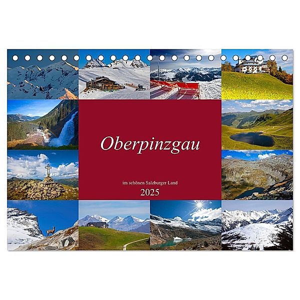 Oberpinzgau (Tischkalender 2025 DIN A5 quer), CALVENDO Monatskalender, Calvendo, Christa Kramer