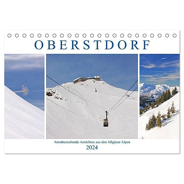 Oberstdorf. Atemberaubende Ansichten aus den Allgäuer Alpen (Tischkalender 2024 DIN A5 quer), CALVENDO Monatskalender, Lucy M. Laube