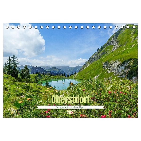 Oberstdorf - Bergparadies in den Alpen (Tischkalender 2025 DIN A5 quer), CALVENDO Monatskalender, Calvendo, Thorsten Kleinfeld
