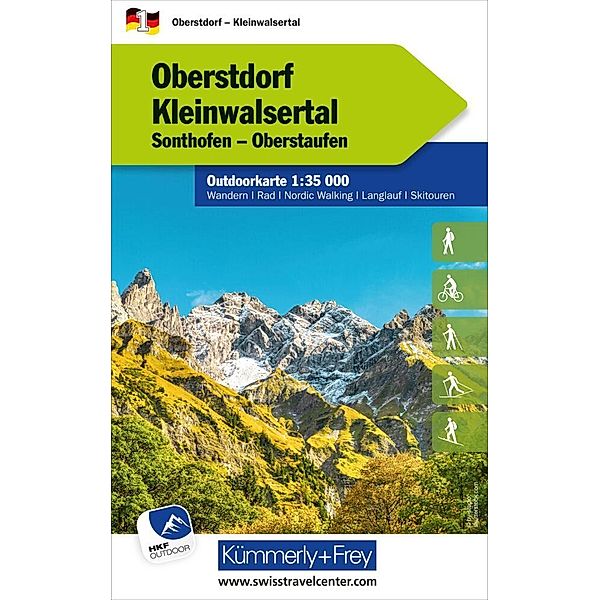 Oberstdorf Kleinwalsertal Nr. 01 Outdoorkarte Deutschland 1:35 000