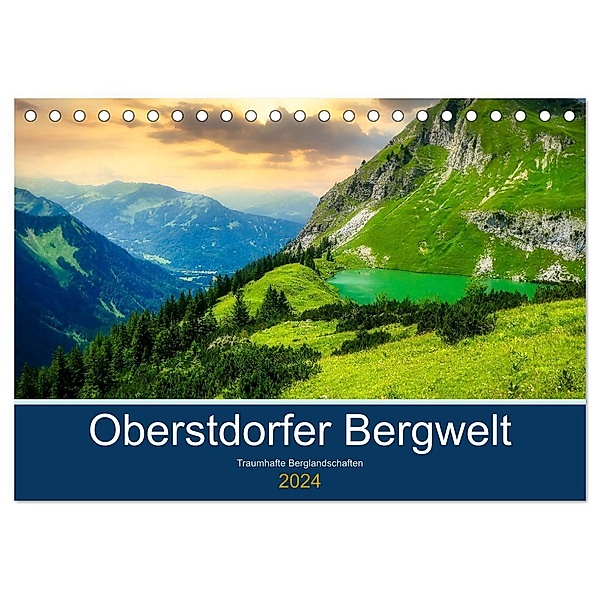 Oberstdorfer Bergwelt (Tischkalender 2024 DIN A5 quer), CALVENDO Monatskalender, Thorsten Kleinfeld