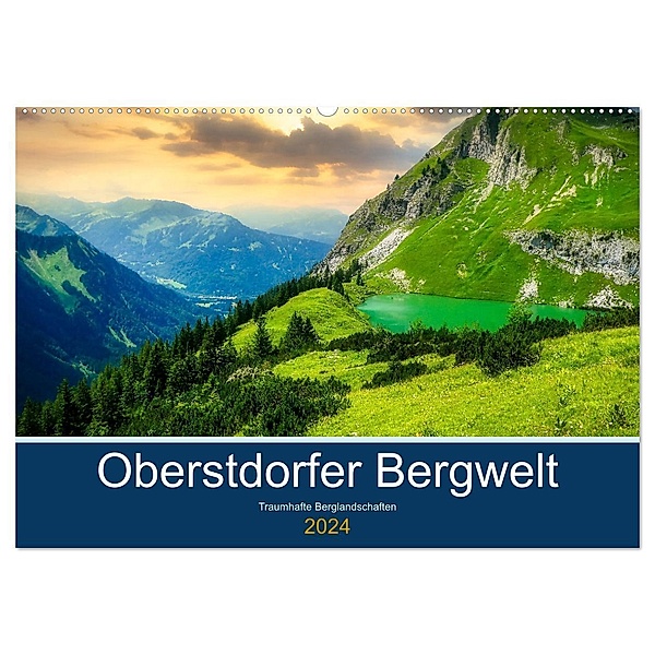 Oberstdorfer Bergwelt (Wandkalender 2024 DIN A2 quer), CALVENDO Monatskalender, Thorsten Kleinfeld