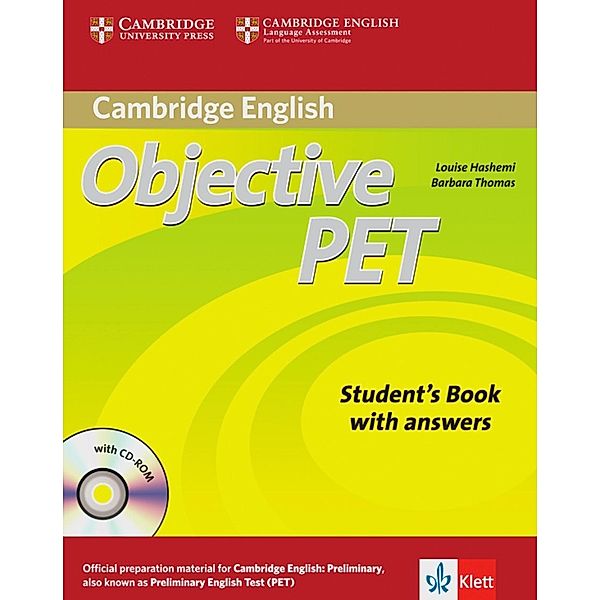 Objective PET (Second edition): Student's Book (with answers), w. CD-ROM, Klett Edition