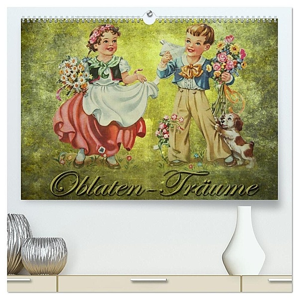 Oblaten-Träume (hochwertiger Premium Wandkalender 2024 DIN A2 quer), Kunstdruck in Hochglanz, MaBu