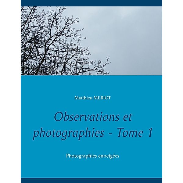Observations et photographies - Tome 1, Matthieu Meriot