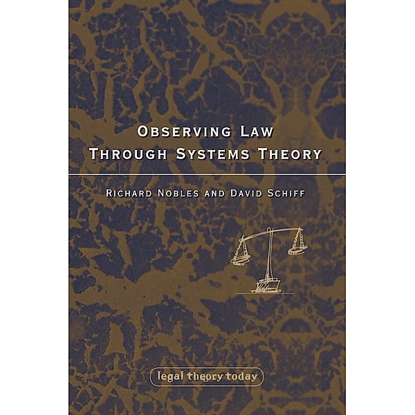 Observing Law through Systems Theory, Richard Nobles, David Schiff