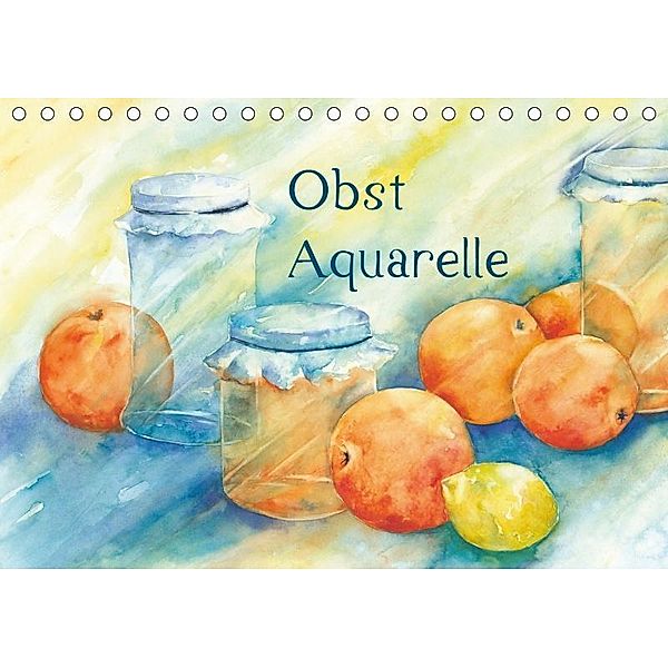 Obst Aquarelle (Tischkalender 2019 DIN A5 quer), Jitka Krause