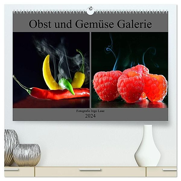 Obst und Gemüse Galerie (hochwertiger Premium Wandkalender 2024 DIN A2 quer), Kunstdruck in Hochglanz, Ingo Laue