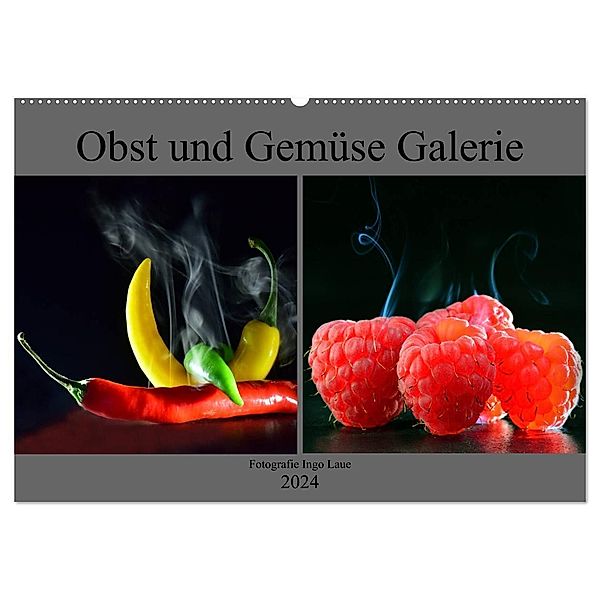 Obst und Gemüse Galerie (Wandkalender 2024 DIN A2 quer), CALVENDO Monatskalender, Ingo Laue