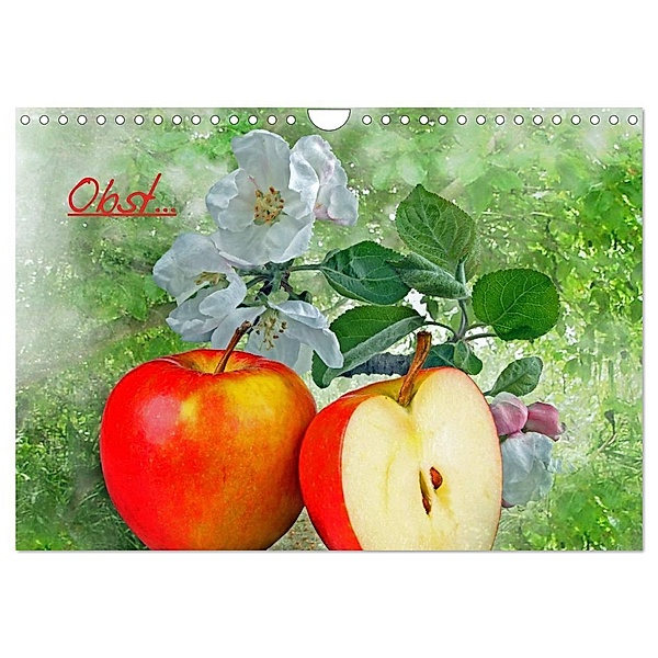 Obst (Wandkalender 2024 DIN A4 quer), CALVENDO Monatskalender, Manfred Lutzius