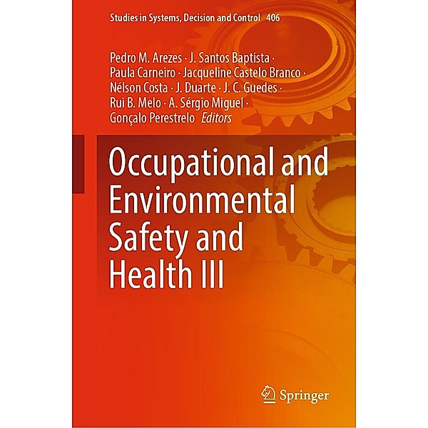 Occupational and Environmental Safety and Health III / Studies in Systems, Decision and Control Bd.406