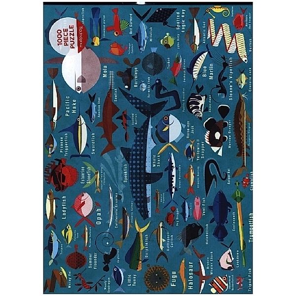 Ocean Life 1000 Piece Family Puzzle, Mudpuppy