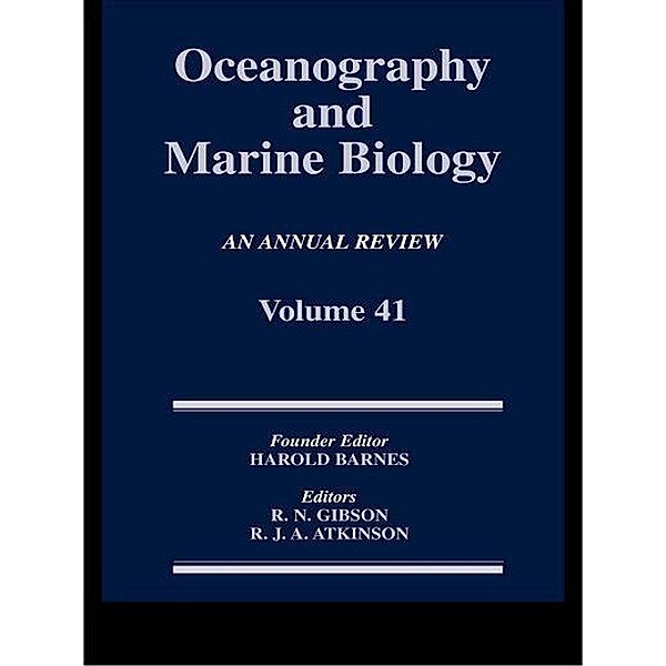 Oceanography and Marine Biology, An Annual Review, Volume 41