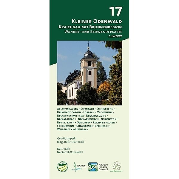 Odenwald Freizeitkarte Kleiner Odenwald - Kraichgau mit Brunnenregion