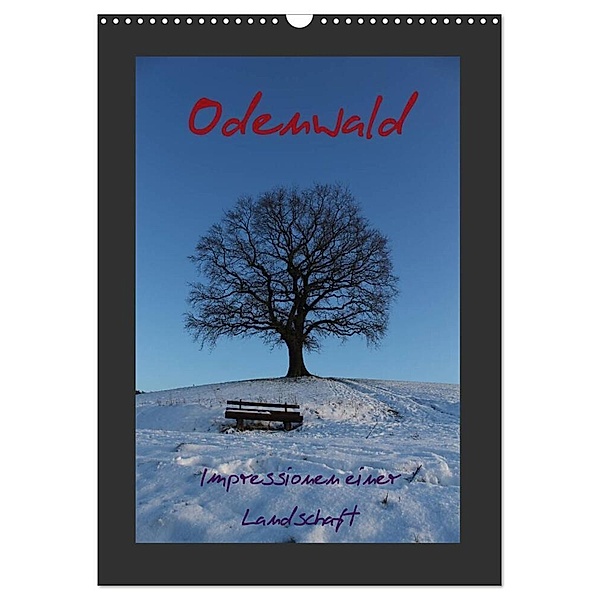 Odenwald - Impressionen einer Landschaft (Wandkalender 2024 DIN A3 hoch), CALVENDO Monatskalender, Gert Kropp