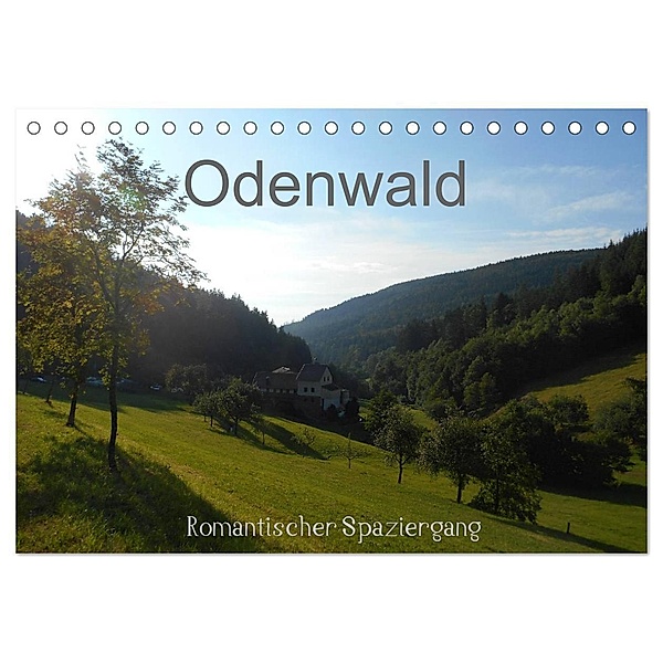 Odenwald - Romantischer Spaziergang (Tischkalender 2024 DIN A5 quer), CALVENDO Monatskalender, Gert Kropp