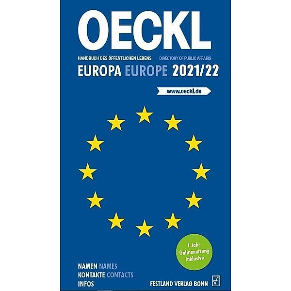 OECKL. Handbuch des Öffentlichen Lebens - Europa 2021/22 - Buchausgabe