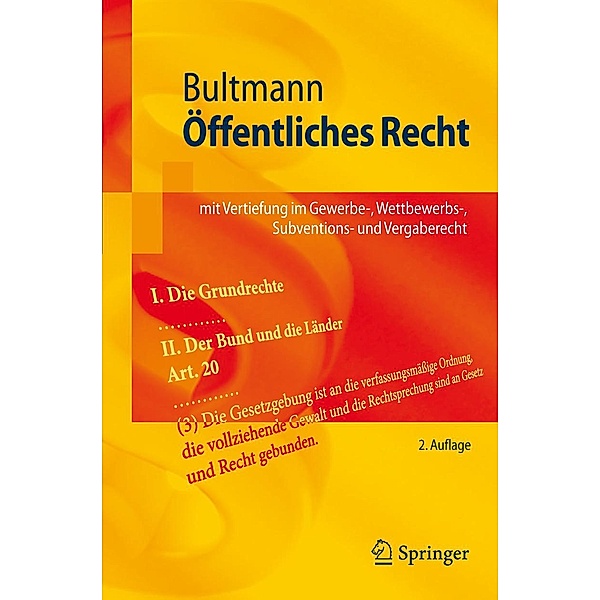 Öffentliches Recht / Springer-Lehrbuch, Peter Friedrich Bultmann