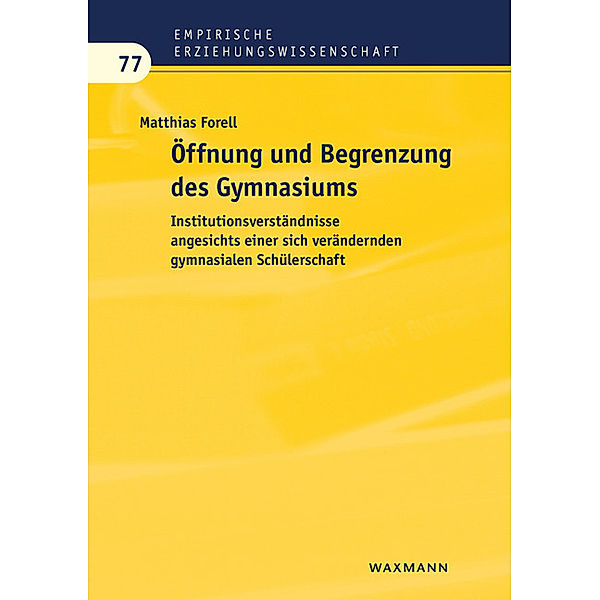 Öffnung und Begrenzung des Gymnasiums, Matthias Forell