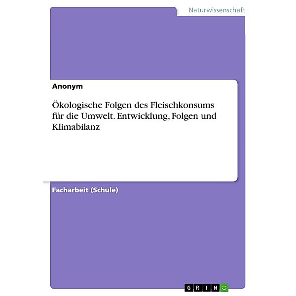 Ökologische Folgen des Fleischkonsums für die Umwelt. Entwicklung, Folgen und Klimabilanz