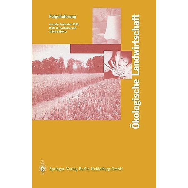 Ökologische Landwirtschaft, I. Lünzer, H. Vogtmann