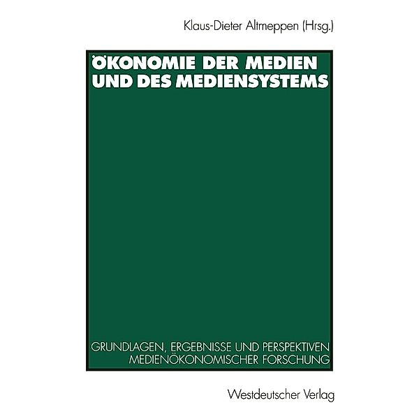 Ökonomie der Medien und des Mediensystems