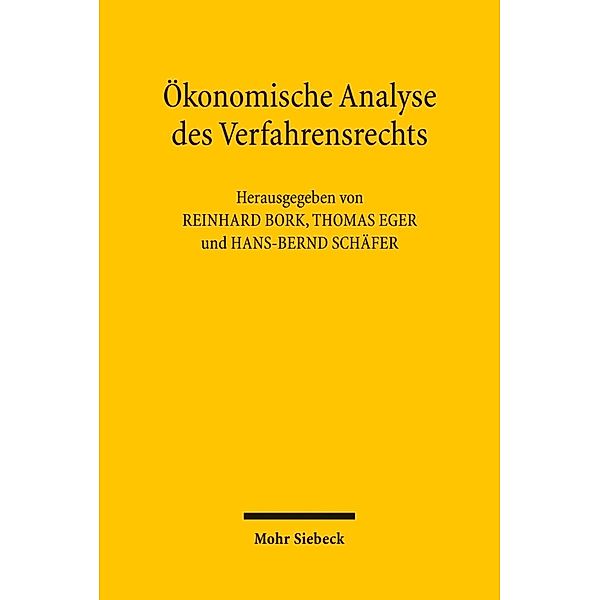 Ökonomische Analyse des Verfahrensrechts