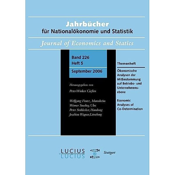 Ökonomische Analysen der Mitbestimmung auf Betriebs- und Unternehmensebene / Jahrbuch des Dokumentationsarchivs des österreichischen Widerstandes