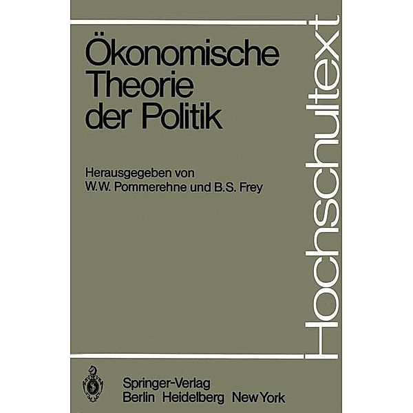 Ökonomische Theorie der Politik / Hochschultext