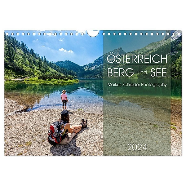 Österreich Berg und See (Wandkalender 2024 DIN A4 quer), CALVENDO Monatskalender, Markus Schieder