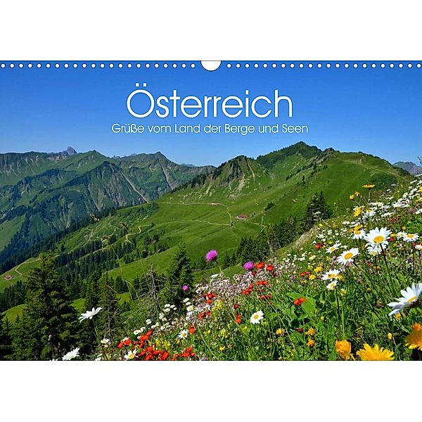 Österreich. Grüße vom Land der Berge und Seen (Wandkalender 2023 DIN A3 quer), Elisabeth Stanzer