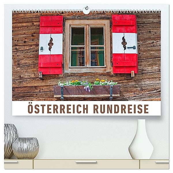 Österreich Rundreise (hochwertiger Premium Wandkalender 2025 DIN A2 quer), Kunstdruck in Hochglanz, Calvendo, Martin Ristl
