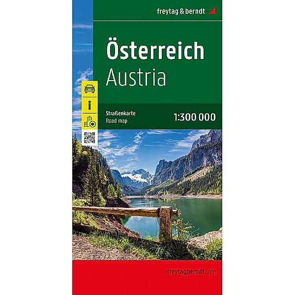 Österreich, Straßenkarte 1:300.000, freytag & berndt