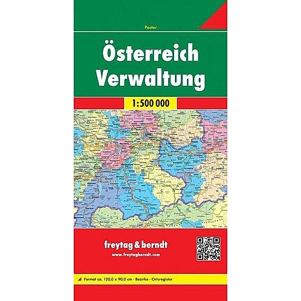 Österreich Verwaltungskarte. Austria, Administration