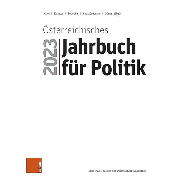 Österreichisches Jahrbuch für Politik 2023 / Österreichisches Jahrbuch für Politik Bd.2023