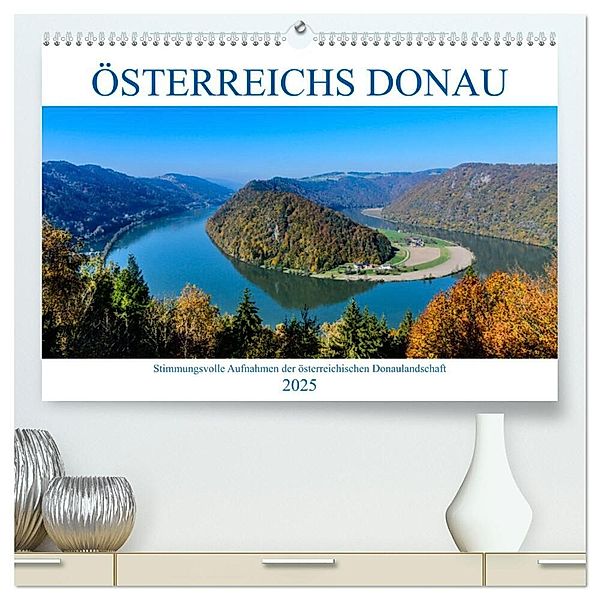 Österreichs Donau (hochwertiger Premium Wandkalender 2025 DIN A2 quer), Kunstdruck in Hochglanz, Calvendo, Wolfgang Simlinger