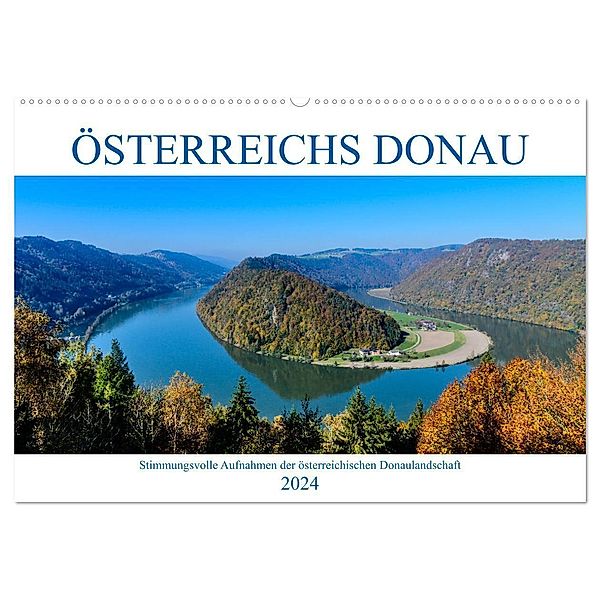 Österreichs Donau (Wandkalender 2024 DIN A2 quer), CALVENDO Monatskalender, Wolfgang Simlinger