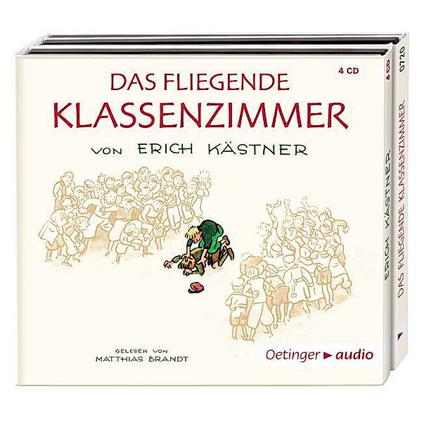 Oetinger audio - Das fliegende Klassenzimmer,4 Audio-CD, Erich Kästner