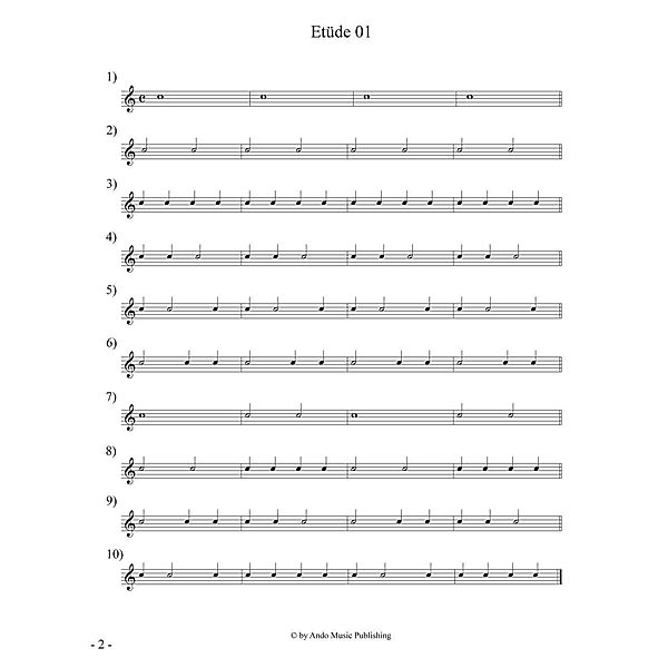 Oettel, A: Etüden für Snare Drum im 4/4-Takt Band 1, André Oettel