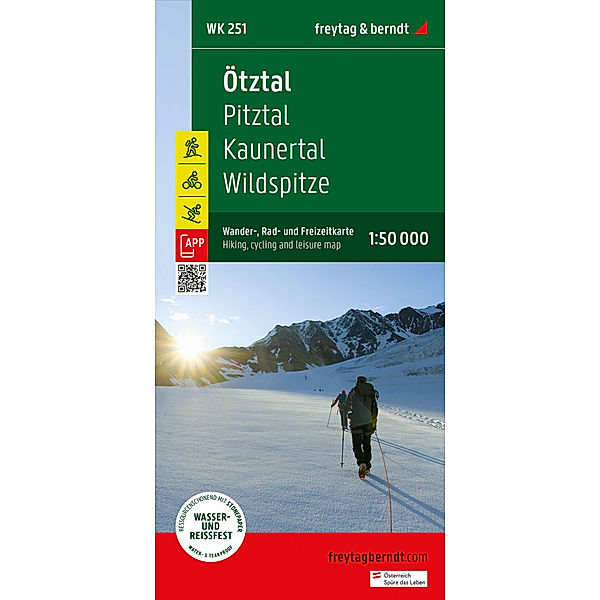 Ötztal, Wander-, Rad- und Freizeitkarte 1:50.000, freytag & berndt, WK 251