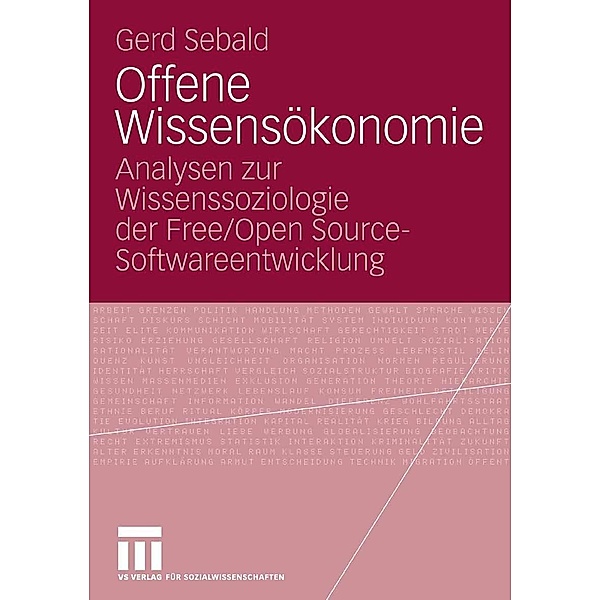 Offene Wissensökonomie, Gerd Sebald