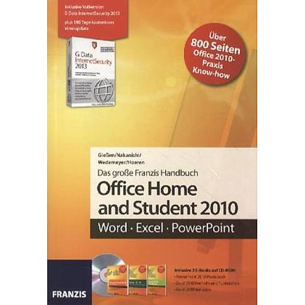 Office Home and Student 2010, m. CD-ROM, GIEßEN, HOEREN, Nakanishi, WEDEMEYER