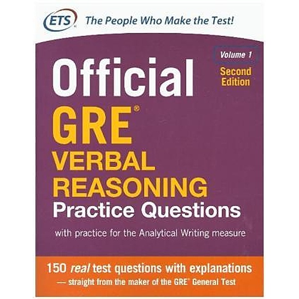 Official GRE Verbal Reasoning Practice Questions, N/A Educational Testing Service