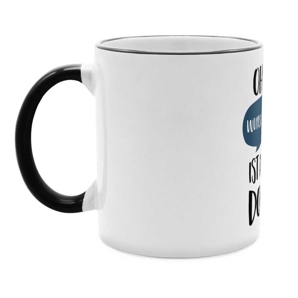 Ohne … ist alles doof - Personalisierter Kaffeebecher Farbe: Schwarz online  kaufen - Orbisana