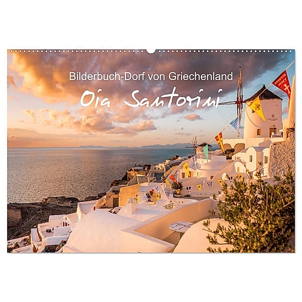 Oia Santorini - Bilderbuch-Dorf von Griechenland (Wandkalender 2024 DIN A2 quer), CALVENDO Monatskalender, Thomas / Jastram, Elisabeth Jastram